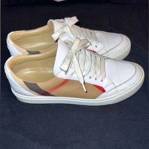 Burberry White House Check Sneakers